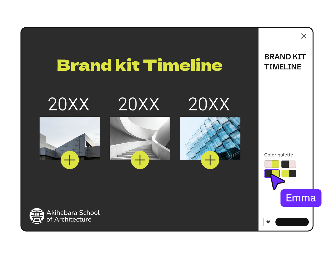 Custom color palettes in Brand Kit