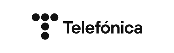 Logo von Telefónica, einem Unternehmen, das Genially verwendet
