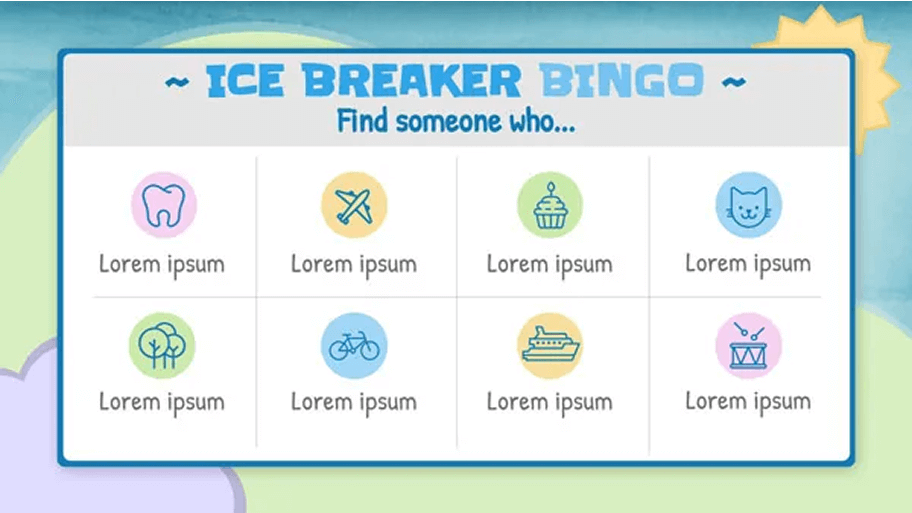 Bingo template