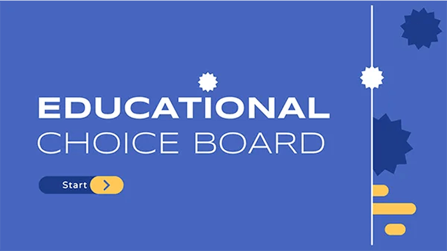 Education Choice Board template