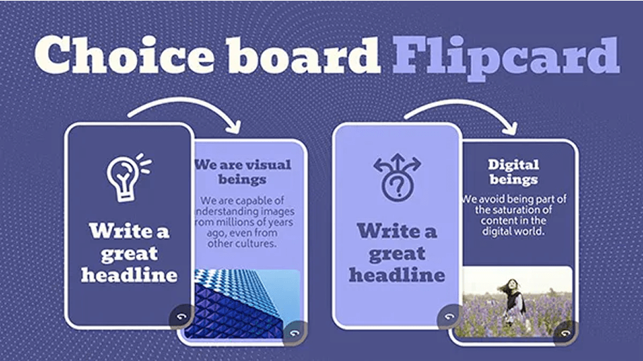 Flipcards template
