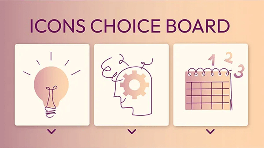 Icons Choice Board template
