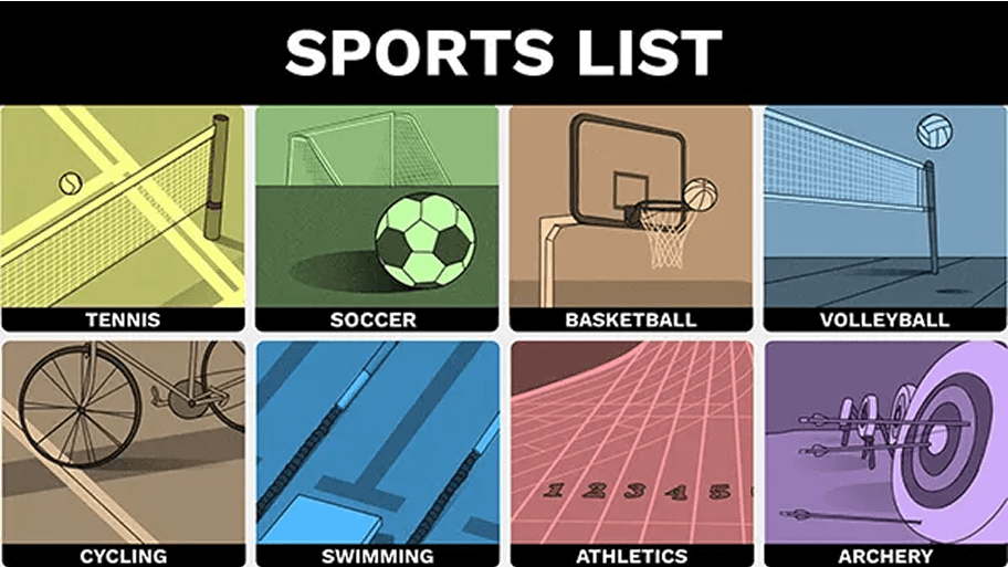 Sports infographic template