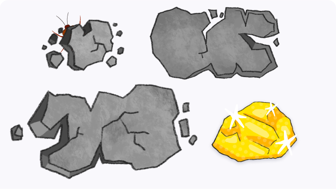 Gamification hidden content