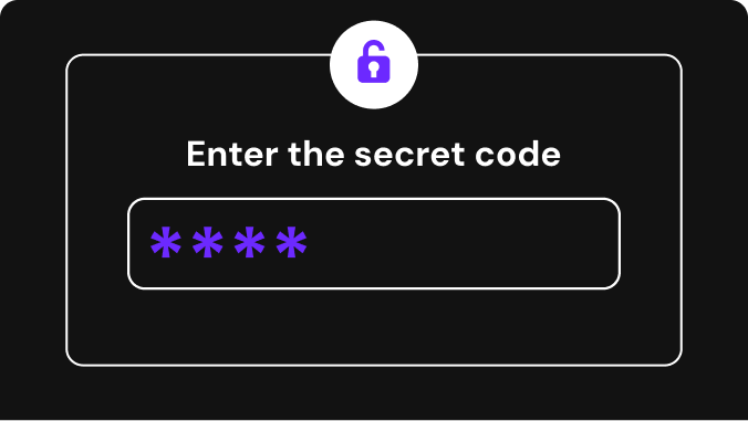 Gamification secret codes