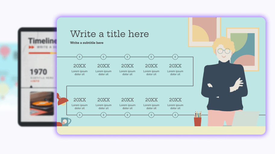 Interactive Timelines template